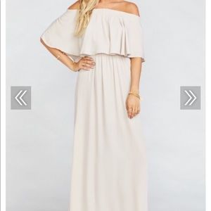 hacienda maxi dress- show me the ring crisp